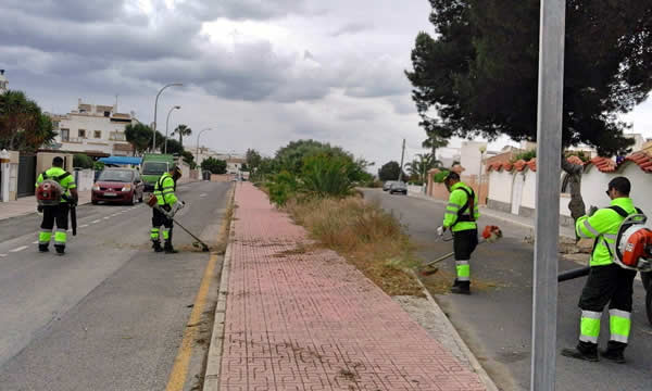 Action plan for parks and streets in Orihuela Costa